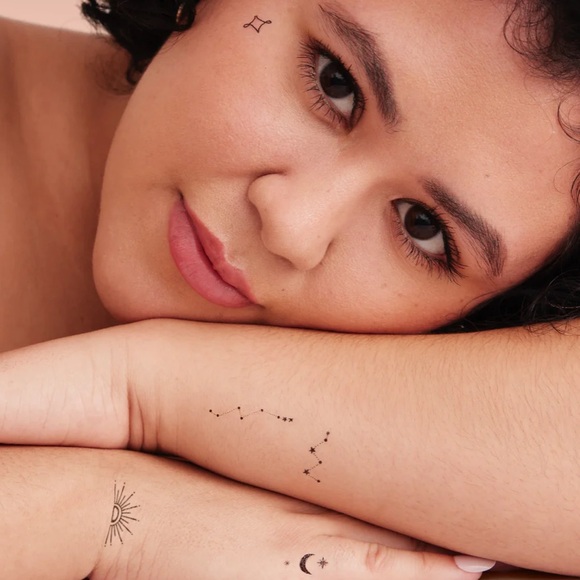 New! Lot 2 INKED By Dani Celestial Pack and Blooming Pack Temporary Tattoo - Picture 7 of 11